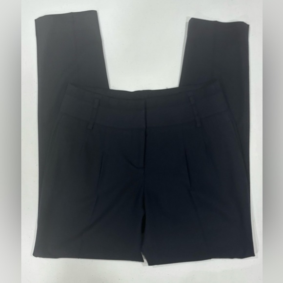 Zara Basic Black Trousers, Pleated, Triple Belt Loop, Slacks, Woman’s Size XS - Picture 8 of 9